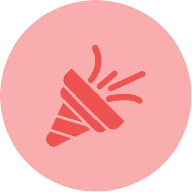 Modern Konfeti simgesinin vektör çizimi    