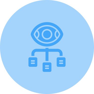 Veri Görselleştirme simgesi, vektör illüstrasyonu 