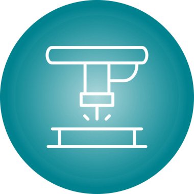 makine simgesi, vektör illüstrasyonu 