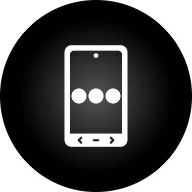 Cep telefonu simgesinin vektör illüstrasyonu