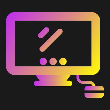 masaüstü web simgesi vektör çizimi