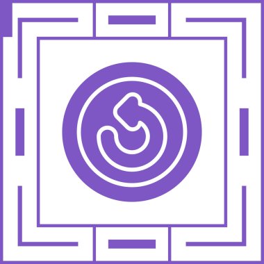 Yenile. Web simgesi basit illüstrasyon