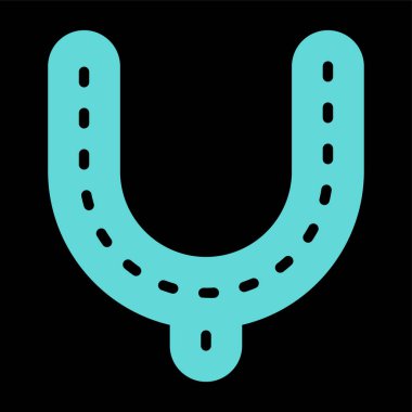 Küf modern simgesi beyaz arkaplanda izole 