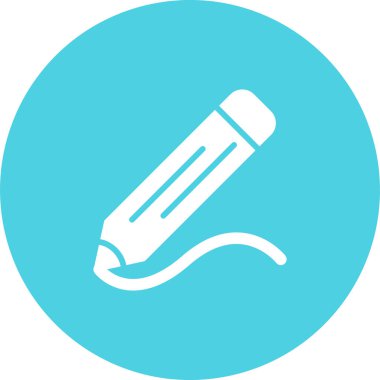 Kalem. Web simgesi basit illüstrasyon 