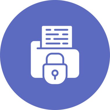 Secure Folder icon, vector illustration