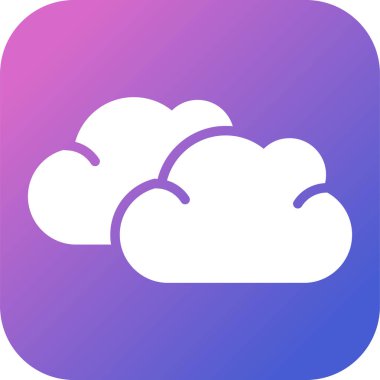 Bulut. Web simgesi basit illüstrasyon 