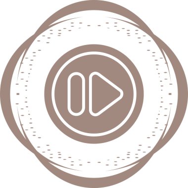 Hızlı ileri düğme vektör illüstrasyonu