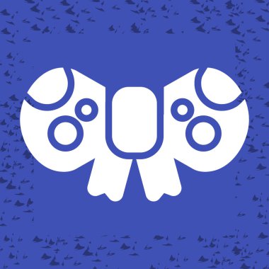 kurdeleli yay simgesi, web illüstrasyonu