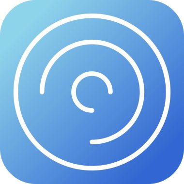 Çember olun. Web simgesi basit tasarım