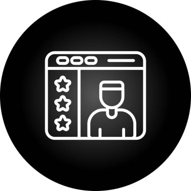 Kullanıcı geribildirim simgesi, vektör illüstrasyonu 