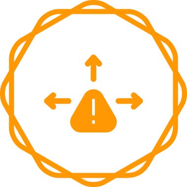 Çeşitlendirme simgesi, vektör illüstrasyonu 