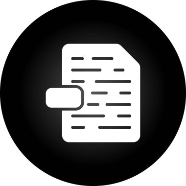 Dosya simgesinin vektör illüstrasyonu 