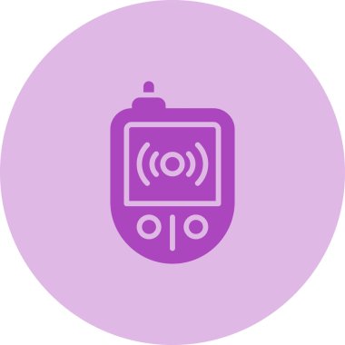 RFID Okuyucu simgesi, vektör illüstrasyonu  