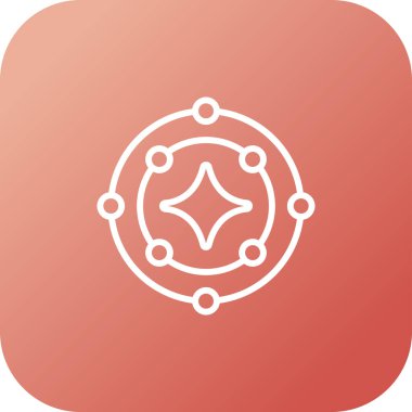 Yıldız simgesinin vektör illüstrasyonu