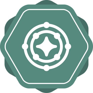 Yıldız simgesinin vektör illüstrasyonu