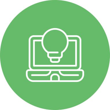 dizüstü bilgisayar simgesi, vektör illüstrasyonu basit tasarım