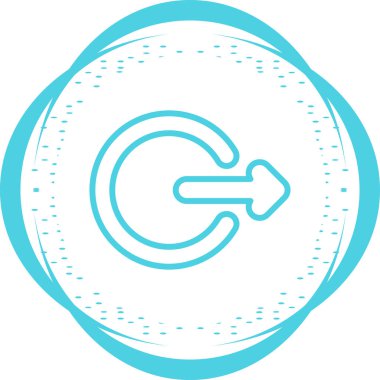  Beyaz arkaplanda izole edilmiş çıkış simgesini imzala