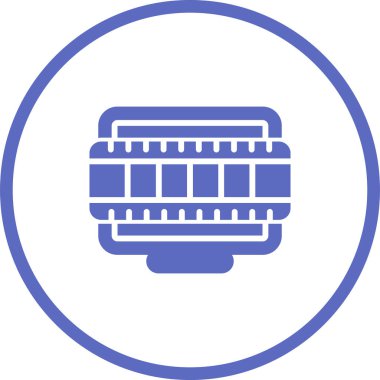 Masaüstü bilgisayar simgesi vektör çizimi 