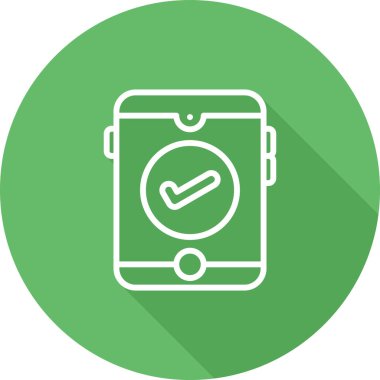  İşaretli simge tasarım vektörlü akıllı telefon