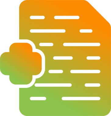 Dosya simgesinin vektör illüstrasyonu 