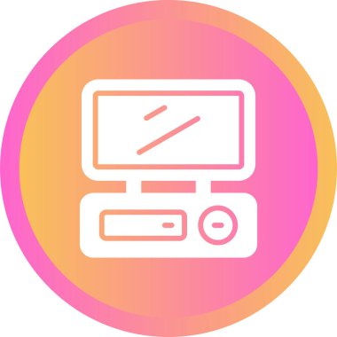 masaüstü web simgesi vektör çizimi