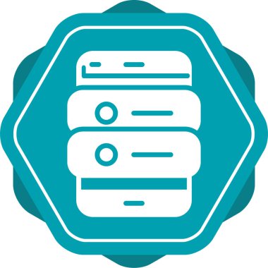 Mobil Uygulama Sunucu Vektör simgesi, illüstrasyon 