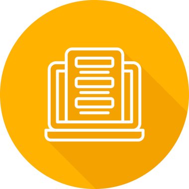 Geribildirim Biçimi Web simgesi, basit vektör illüstrasyonu