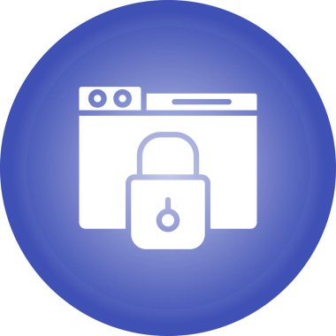 Kilidin vektör illüstrasyonu, gizlilik kavramı 