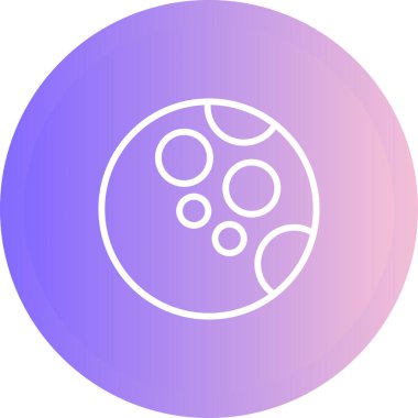 Ay ağ simgesinin vektör illüstrasyonu