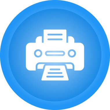 Office yazıcı simgesini, vektör çizim