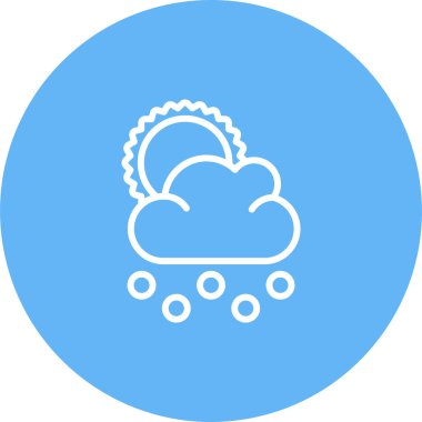 Bulut. Web simgesi basit illüstrasyon 