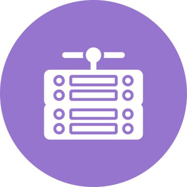 Sunucu modern simgesinin vektör illüstrasyonu