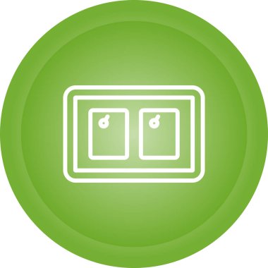 Sancak tablosu web simgesi, basit vektör illüstrasyonu