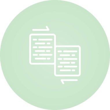 Belge Birleştirme simgesi, vektör illüstrasyonu basit tasarım