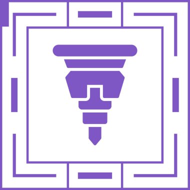 Matkap logosu. Vektör illüstrasyonu