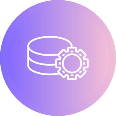 Sunucu. Web simgesi basit illüstrasyon 