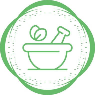 Bitkisel İlaç ikonu, Pestle ve havan topu
