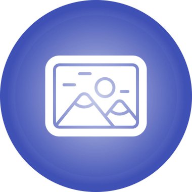 Resim modern simgesinin vektör illüstrasyonu