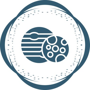 Gezegenlerin vektör illüstrasyonu web simgesi 