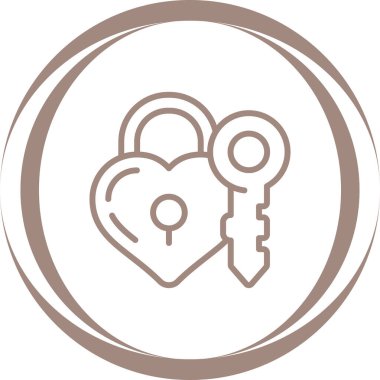 asma kilit web simge vektör çizim