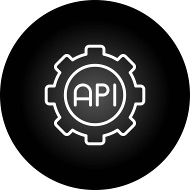 api icon vector illustration 