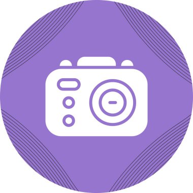 Kamera. Web simgesi basit illüstrasyon 