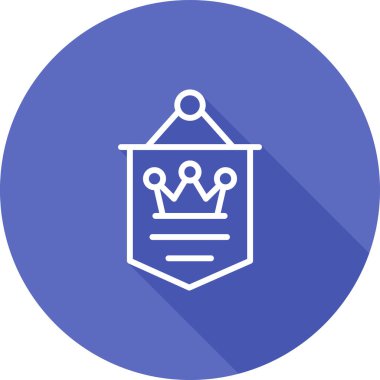 Banner simgesinin vektör illüstrasyonu