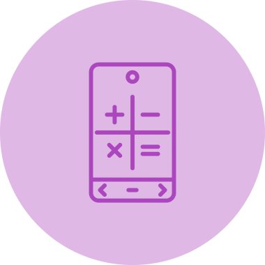 Hesap makinesi modern simgesinin vektör çizimi 