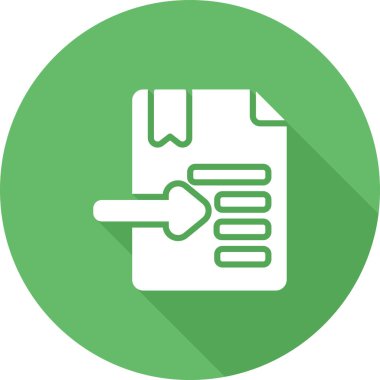 Girinti web simgesi, vektör illüstrasyonu 