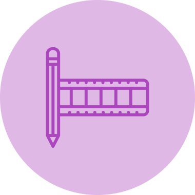 Film Düzenleme Web simgesi vektör illüstrasyonu