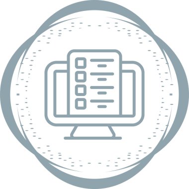 bilgisayar simgesi, vektör illüstrasyonu basit tasarım