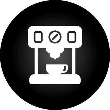 Kahve Yapıcı web simgesi vektör illüstrasyonu 