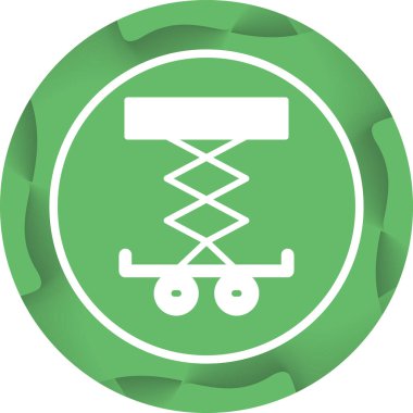 Araba Kaldırıcı simgesinin vektör illüstrasyonu         