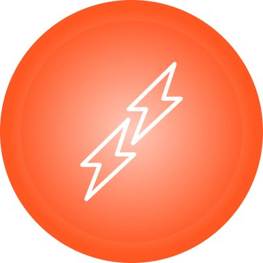 Yıldırım Ağı simgesi, basit vektör illüstrasyonu